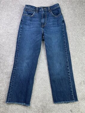 Levi's Premium Jeans Women’s 26 Blue 70s High Slim Straight Dark Wash Denim
